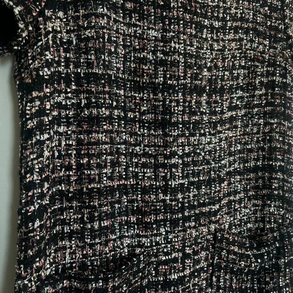 Pink Sparkly Tweed Mini Dress - Picture 2 of 6